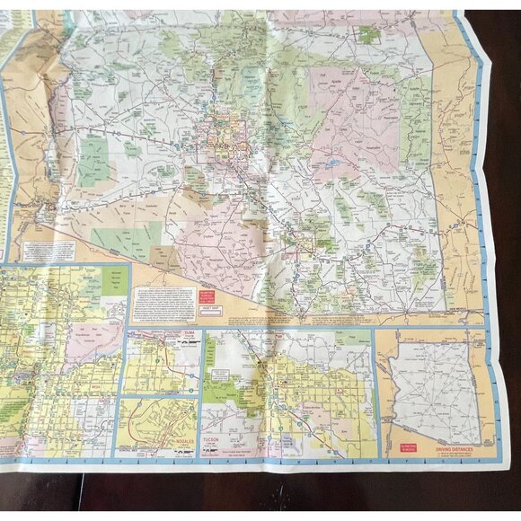 Arizona New Mexico State Map Transportation Travel Highway Map 2018 AAA - Picture 12 of 12